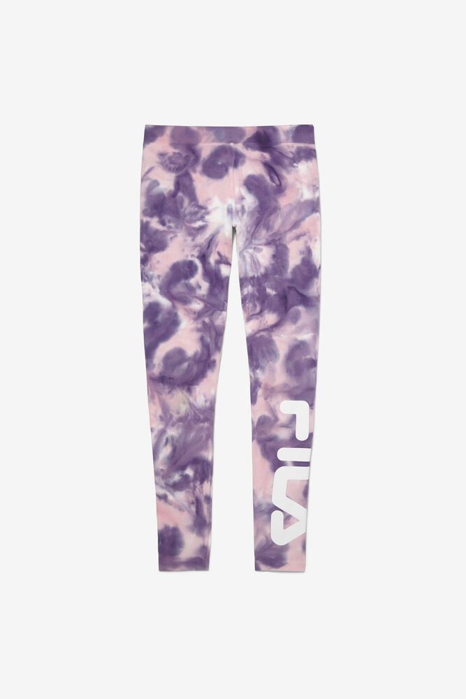 Fila Legging Damske Laila Tie Dye Nachový - KQZWI3912